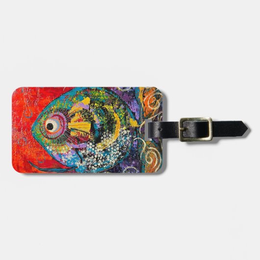 Gepäckmarke Fisch Gepäckanhänger (Vorderseite horizontal)