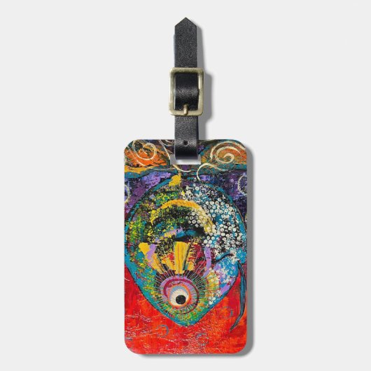 Gepäckmarke Fisch Gepäckanhänger (Vorderseite vertikal)