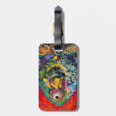 Gepäckmarke Fisch Gepäckanhänger (Rückseite vertikal)