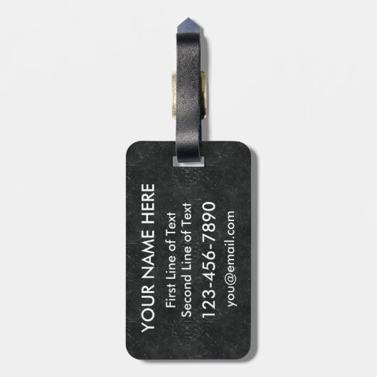 Gepäckmarke "Funny Hockey Goalie" Gepäckanhänger (Rückseite vertikal)