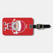Gepäckmarke Funny Santa Gepäckanhänger (Vorderseite horizontal)