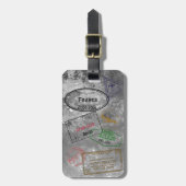 Gepäckmarke für 4 Passport-Briefmarke Gepäckanhänger (Vorderseite vertikal)