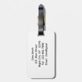 Gepäckmarke für ältere Menschen Gepäckanhänger (Rückseite vertikal)