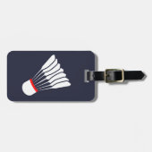 Gepäckmarke für Badminton Gepäckanhänger (Vorderseite horizontal)