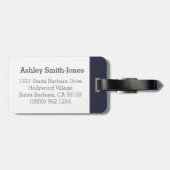 Gepäckmarke für Badminton Gepäckanhänger (Rückseite horizontal)