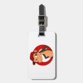 Gepäckmarke für Chimp-Cartoon Gepäckanhänger (Vorderseite vertikal)