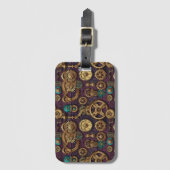 Gepäckmarke für Dampfmaschinen Gepäckanhänger (Vorderseite Vertikal)