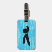 Gepäckmarke für das Schwimmbad Gepäckanhänger (Vorderseite vertikal)