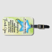 Gepäckmarke für den Betreuer Gepäckanhänger (Vorderseite (Horizontal))