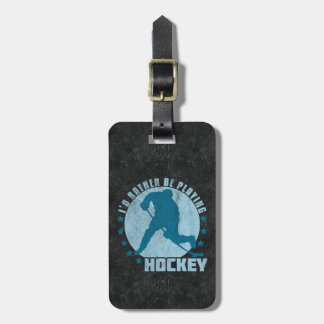 Gepäckmarke für den Eishockey-Spieler Gepäckanhänger