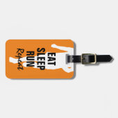 Gepäckmarke für den Marathonläufer Gepäckanhänger (Vorderseite horizontal)