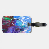 Gepäckmarke für die Abmessungen des Astronauten Gepäckanhänger (Rückseite horizontal)