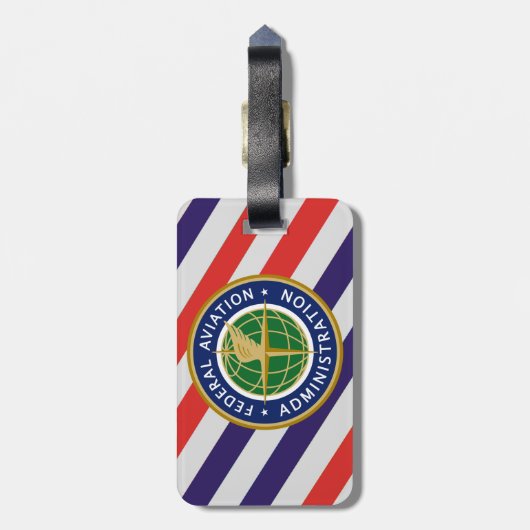 Gepäckmarke für die Bundesstaatliche Luftfahrtbehö Gepäckanhänger (Rückseite vertikal)