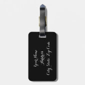 Gepäckmarke für die Trauzeugin Gepäckanhänger (Rückseite vertikal)