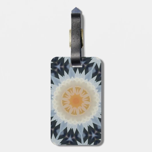 Gepäckmarke für Elegantes Fraktal Gepäckanhänger (Rückseite vertikal)