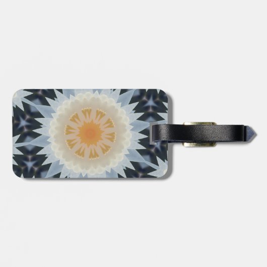 Gepäckmarke für Elegantes Fraktal Gepäckanhänger (Rückseite horizontal)