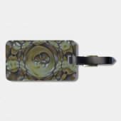 Gepäckmarke für Elegantes Fraktal Gepäckanhänger (Rückseite horizontal)