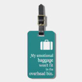 Gepäckmarke für emotionales Gepäck Gepäckanhänger (Vorderseite vertikal)