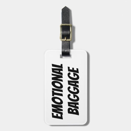 Gepäckmarke für emotionales Gepäck Gepäckanhänger (Vorderseite vertikal)