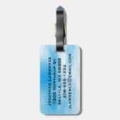 Gepäckmarke für Fallschirmspringen Gepäckanhänger (Rückseite vertikal)