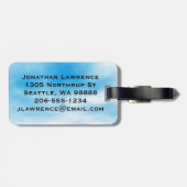 Gepäckmarke für Fallschirmspringen Gepäckanhänger (Rückseite horizontal)