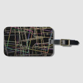 Gepäckmarke für Fractalised Metal Frames Gepäckanhänger (Vorderseite (Horizontal))