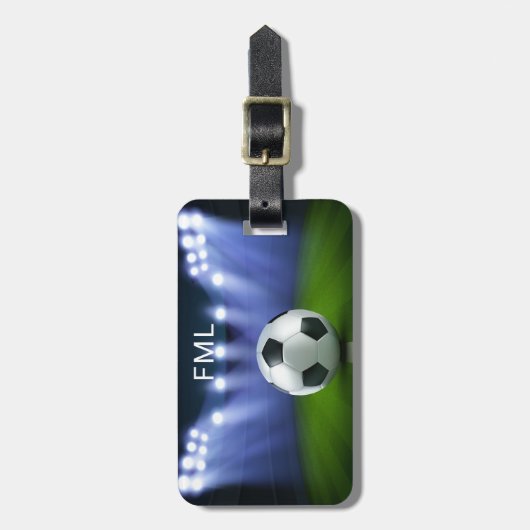 Gepäckmarke für Fußball-Stadion Gepäckanhänger (Vorderseite vertikal)