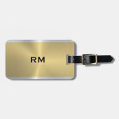 Gepäckmarke für Gold und Silber Gepäckanhänger (Vorderseite horizontal)