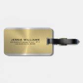 Gepäckmarke für Gold und Silber Gepäckanhänger (Rückseite horizontal)