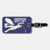 Gepäckmarke für Golf Player Gepäckanhänger (Vorderseite horizontal)