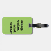 Gepäckmarke für Golfer Gepäckanhänger (Rückseite horizontal)