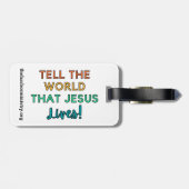 Gepäckmarke für Hafenmissionen Gepäckanhänger (Rückseite horizontal)