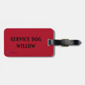 Gepäckmarke für Haustiere für Collar Gepäckanhänger (Rückseite horizontal)