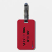 Gepäckmarke für Haustiere für Collar Gepäckanhänger (Rückseite vertikal)