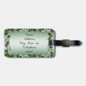 Gepäckmarke für irische Kleeblätter Gepäckanhänger (Rückseite horizontal)