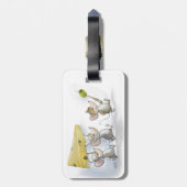 Gepäckmarke für Käse (mit Oliven) Gepäckanhänger (Rückseite vertikal)