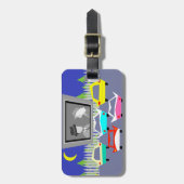 Gepäckmarke für Kleinstädte Gepäckanhänger (Vorderseite vertikal)