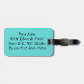 Gepäckmarke für Kleinstädte Gepäckanhänger (Rückseite horizontal)