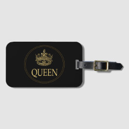 Gepäckmarke für Königin und Krone Gepäckanhänger