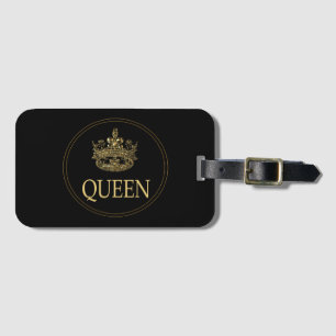 Gepäckmarke für Königin und Krone Gepäckanhänger