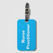 Gepäckmarke für Krankenpfleger Gepäckanhänger (Vorderseite Vertikal)