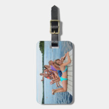 Gepäckmarke für kundenspezifisches Foto - bearbeit