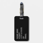 Gepäckmarke für kundenspezifisches Foto - bearbeit Gepäckanhänger (Rückseite vertikal)