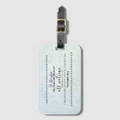 Gepäckmarke für missionarische religiöse Personen Gepäckanhänger (Vorderseite Vertikal)