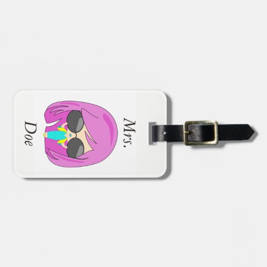 Gepäckmarke für Mode Gepäckanhänger (Vorderseite horizontal)