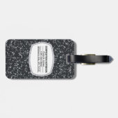 Gepäckmarke für Notebooks mit individueller Zusamm Gepäckanhänger (Rückseite horizontal)