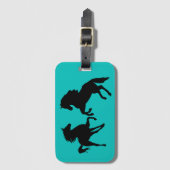 Gepäckmarke für Pferde - Farben auswählen Gepäckanhänger (Vorderseite Vertikal)