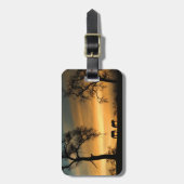 Gepäckmarke für Pferde und Eichen Gepäckanhänger (Vorderseite vertikal)