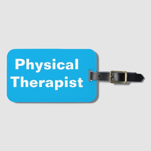 Gepäckmarke für Physiotherapeuten Gepäckanhänger (Vorderseite (Horizontal))