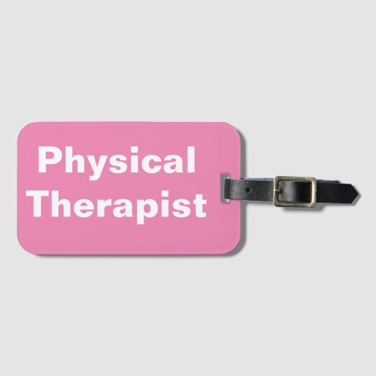 Gepäckmarke für Physiotherapeuten Gepäckanhänger (Vorderseite (Horizontal))